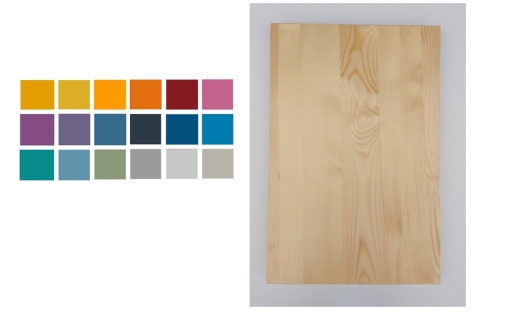 Tür Massivholz glatt Breite 40 x 180 cm in RAL - Farbe lackiert