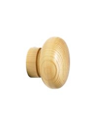 Knopfgriff Holz 28 mm natur lackiert