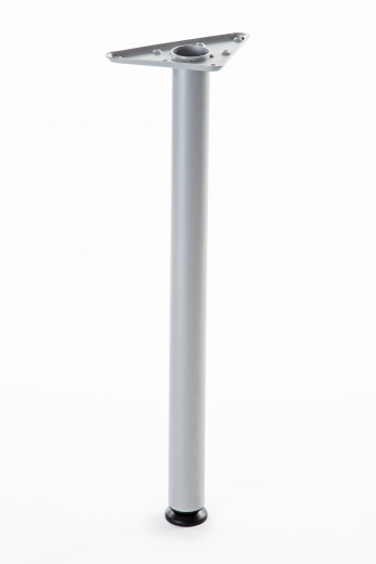 Metallfuß Grau höhenverstellbar 68 - 80 cm